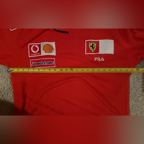 RACING FORMULA 1 F1 SCUDERIA FERRARI SHIRT FILA XL SCHUMACHER ERA Jersey RED - Picture 9 of 9